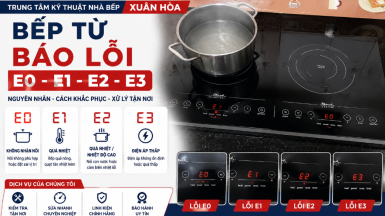 Bếp Từ Báo Lỗi E0, E1, E2, E3 Là Gì? Nguyên Nhân Và Cách Khắc Phục